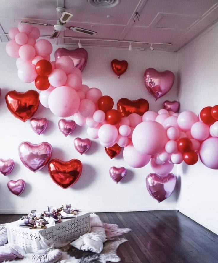18 Décorations Tourbillons Cœur Rouge - Saint-Valentin, Mariage, Enterrement De Vie De Jeune Fille - Suspension Facile