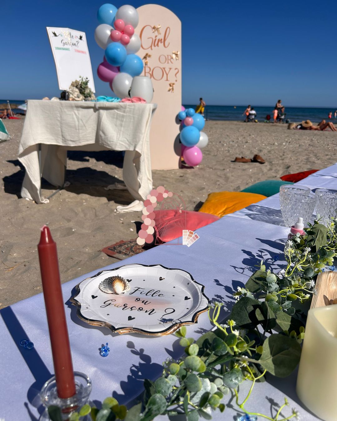 Gender Reveal sur la plage à Montpellier